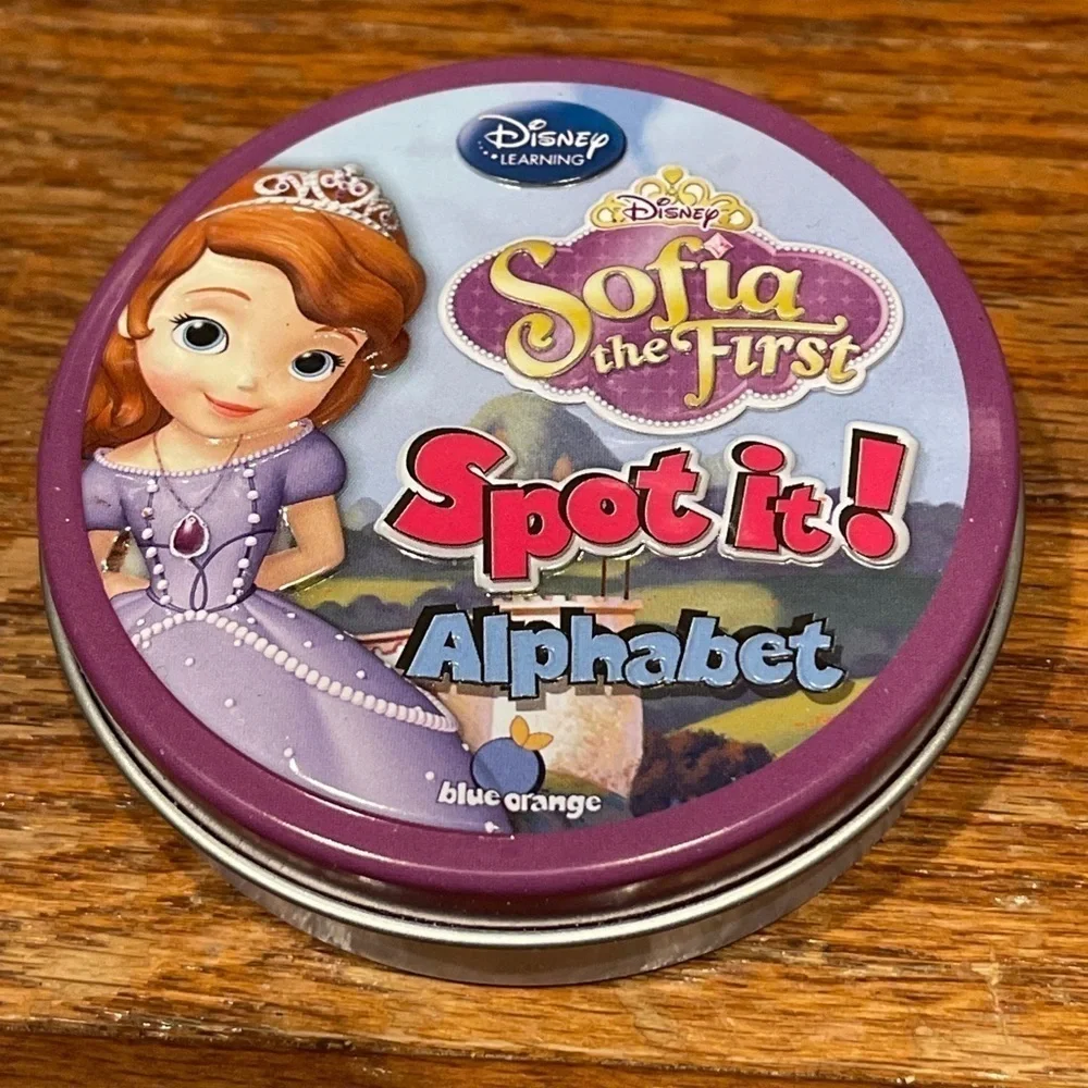 Disney Sofia The First Spot It! Spot 'n Learn Alphabet Game.